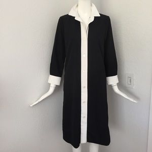 Marc Jacob Black white button down shirt dress